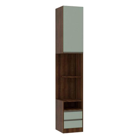 Mesa de Cabeceira Direito 1 Porta 2 Gavetas Prime Plus Luciane Móveis