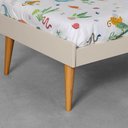 Ver imagem 5 de Berço Mini Cama Noah com Pés Retrô Mel - Areia e Savana Abra Cadabra