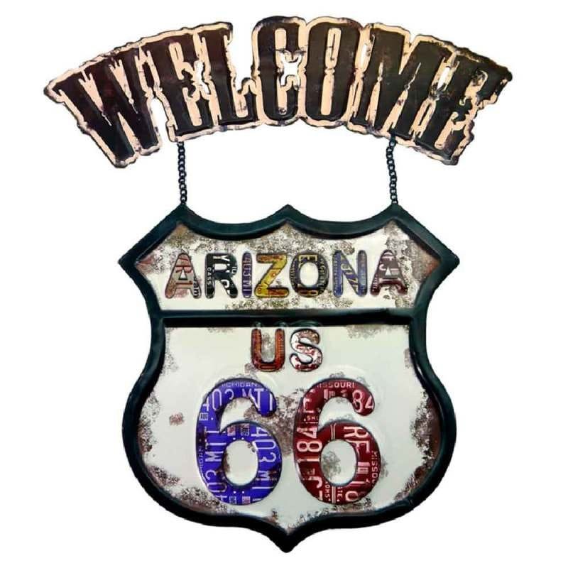 Placa Welcome Arizona Us 66 - 1