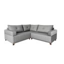 Ver imagem 3 de Sofá 4 Lugares 1,77x1,77m Canto Leona Plus Bom Pastor Linho Cinza