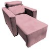 Poltrona Do Papai E Mamae Retratil e Reclinavel Florença Rosa - 1