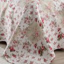 Ver imagem 3 de Kit Cobre Leito Colcha Mix King Estampado Dupla Face Floral 3 Peças - Isabela