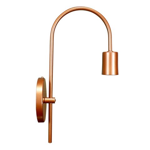 Arandela Arqueada Retrô Decorativa Cobre E27