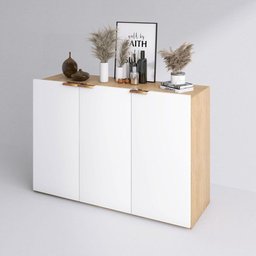 Buffet Aparador Encanto 3 Portas Cor Mel - 5