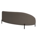 Ver imagem 7 de Sofá Curvo Porto 03 Lugares 180cm Pés Preto Bouclé Marrom - Nexta Casa