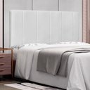 Ver imagem 2 de Cabeceira Painel Queen 1,60m Ravenna Corano Branco - Pallazio