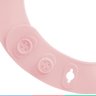Babador Silicone Para Bebê +3 Meses Impermeável com Bolso Coletor de Migalhas Buba - Rosa - 7