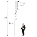 Ver imagem 4 de Lustre Pendente para Sala Pé Direito Alto 5m Mbm - Branco