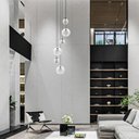 Ver imagem 3 de Lustre Pendente para Sala Pé Direito Alto 5m Mbm - Branco