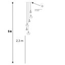 Ver mais imagens de Lustre Pendente para Sala Pé Direito Alto 5m Mbm - Branco