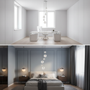 Ver imagem 3 de Lustre Pendente para Sala Pé Direito Alto 5m Mbm - Branco