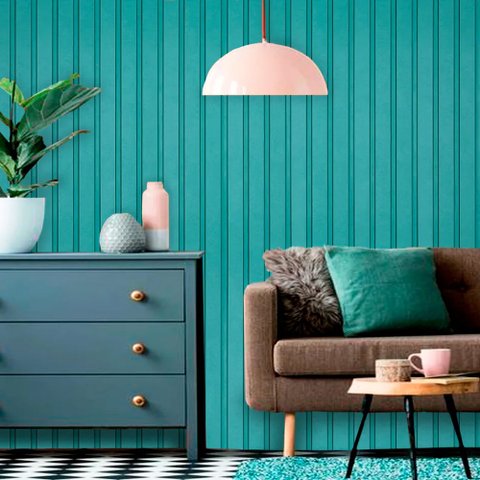 Papel de Parede Madeira Ripada MDF Intense - Várias Cores - Ibisa