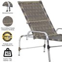 Ver imagem 5 de Kit 4 Cadeiras Vênus e Mesa Garden, 2 Espreguiçadeiras Catar e Mesa Emily para Jardim, Piscina Trama