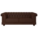 Ver imagem 1 de Sofá Living 4 Lugares 274cm Apso Courino Marrom - Sallar Home