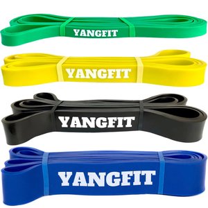 Kit Super Band 4 Intensidades Elásticos Para Treino Yangfit