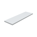 Ver imagem 1 de 1 Prateleira Branca 50X15 Com Suporte Flutuante Mdf Organizadora Decoração Cozinha Quarto Banheiro