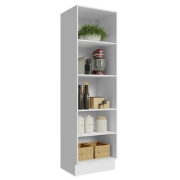 Paneleiro Armário de Cozinha 100% MDF 60 cm com Nichos Abertos Branco Acordes Madesa - 7 Paneleiro Armário de Cozinha 100% MDF 60 cm com Nichos Abertos Branco Acordes Madesa - 7