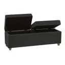 Ver imagem 1 de Recamier Bau Paris 1,20m Corino Preto - Clique Decorações