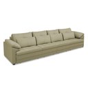 Ver imagem 2 de Sofá Retrátil Manual Sala de Estar Nolan Bipartido 379cm Conforto Premium em Couro Fendi G58 - Gran