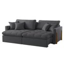 Ver imagem 7 de Sofá Cama 3 Lugares Retrátil Reclinável 220cm Veludo com Molas Ensacadas Atena Yescasa