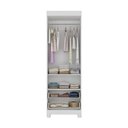 Ver imagem 5 de Guarda-roupa Infantil 62cm 2 Portas com Vidro e 2 Gavetas Fofura Multimóveis Mp4481 Branco/off