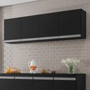 Ver imagem 2 de Armario Aéreo Geladeira 160cm Andréia 2 Portas Ajl Móveis Preto