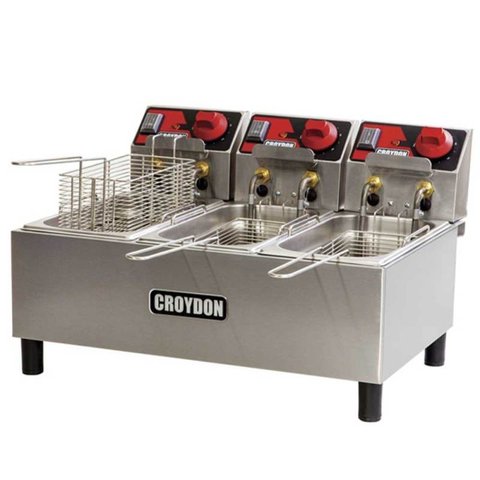 Fritadeira Elétrica Óleo Inox FC3A Croydon Elétrico - 220V