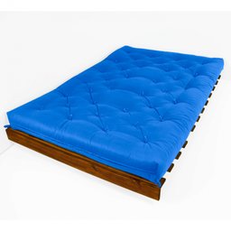 Sofá Cama Casal Futon Tokio Madeira Maciça Cor Imbuia - 2 Sofá Cama Casal Futon Tokio Madeira Maciça Cor Imbuia - 2