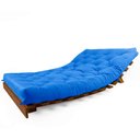Ver imagem 3 de Sofá Cama Casal Futon Tokio Madeira Maciça Cor Imbuia
