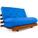 Ver imagem 4 de Sofá Cama Casal Futon Tokio Madeira Maciça Cor Imbuia