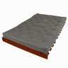Sofá Cama Casal Futon Tokio Madeira Maciça Cor Imbuia - 3