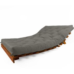 Sofá Cama Casal Futon Tokio Madeira Maciça Cor Imbuia - 2