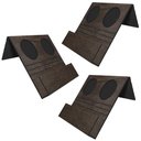 Ver imagem 1 de Kit 03 Esteiras Bandejas Com Suporte Para Copos e Controle Para Sofá MDF Tabaco - Gran Belo