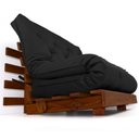 Ver imagem 1 de Sofá Cama Casal Futon Tokio Madeira Maciça Cor Imbuia