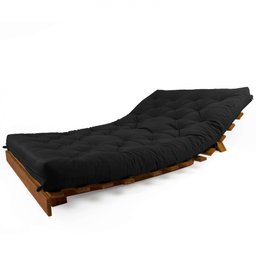 Sofá Cama Casal Futon Tokio Madeira Maciça Cor Imbuia - 3