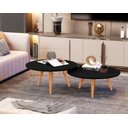 Ver imagem 2 de Kit 2 Mesa Mesinhas de Centro Preto