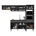 Ver imagem 3 de Armário de Cozinha Modulada Completa 251,5cm Milano Multimóveis Mp2395 Cinza