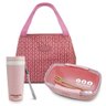Conjunto Bolsa Térmica com Pote de Marmita 650ml e Copo com Tampa de 300ml Rosa - 1