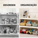 Ver imagem 6 de Cesta Secar Frutas Verduras Vegetais Dobravel Escoa Lava Alimentos Porta Objetos Organizador Cozinha