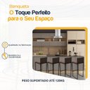 Ver imagem 3 de Kit 4 Bancos Quadrado Junco Argila para Bancada Alta Cozinha Área Gourmet Bistrô Piscina Bar