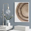 Ver imagem 1 de Quadro Decorativo Abstrato Rústico Marrom 33x24cm - com Vidro:madeira Branca