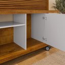 Ver imagem 3 de Estante Home Tv 47 Pol 160 Cm Taurus Naturalle Off White Bechara