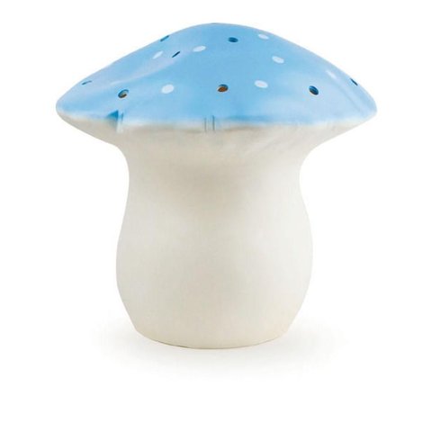 Luminária Abajur Infantil Cogumelo Azul Média Egmont Toys