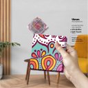 Ver imagem 3 de Mandala Tile - Quadros ou Placas Modulares com 9 Peças