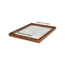 Ver imagem 2 de Bandeja Cantinho Café Grande Moderna Decorativa Ambiente Casa Sala Jantar Recepção Escritório Madeco