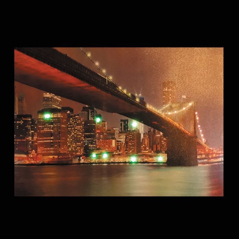 Quadro Iluminado - Ponte Brooklyn New York - 3