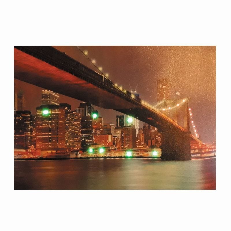 Quadro Iluminado - Ponte Brooklyn New York - 2