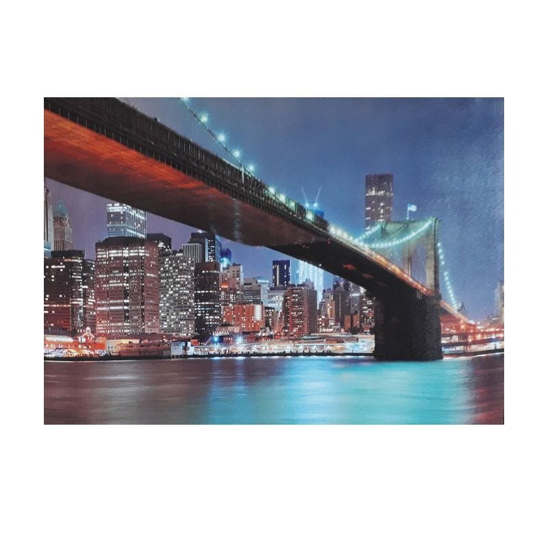 Quadro Iluminado - Ponte Brooklyn New York - 1