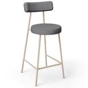 Ver imagem 3 de Kit 02 Banquetas Baixa Cozinha Sala Jantar Bancada Milão Arena L02 Linho Cinza Escuro - lyam decor
