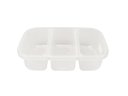 Ver imagem 6 de Kit 4 Potes Conservador de Alimentos Plástico Livre de BPA C/ 3 Divisórias Nitron 1,1L e Tampa P/ Pe